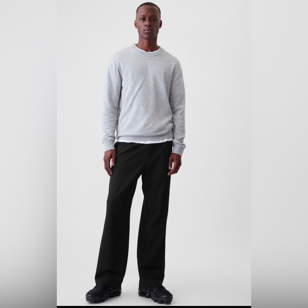 GAP Men’s Black Wide-Leg Pants Ponte